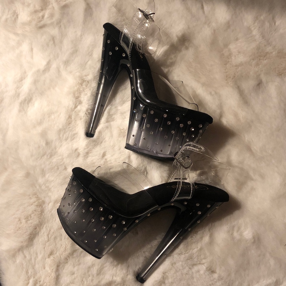 Rhinestone Platform Heels